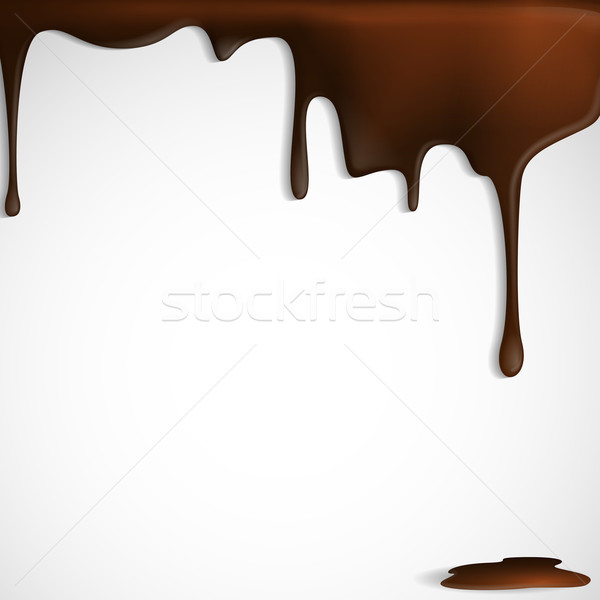 Сток-фото: расплавленный · шоколадом · прибыль · на · акцию · 10 · продовольствие · фон