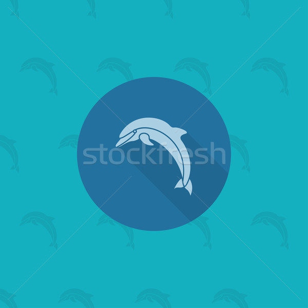 Summer and Beach Simple Flat Icon Stock photo © HelenStock