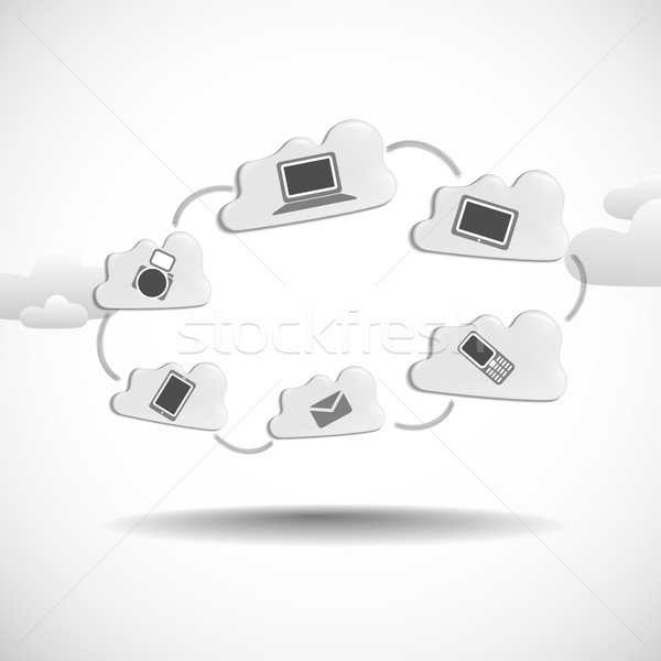 Cloud Computing Concept. Stock photo © HelenStock