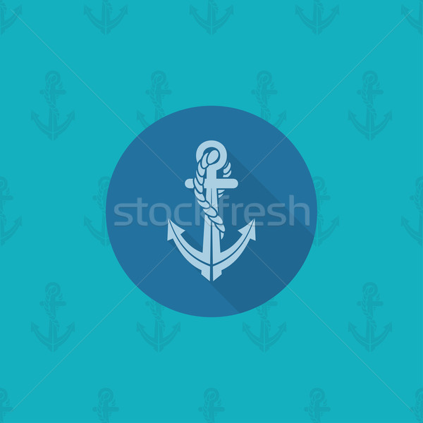 Summer and Beach Simple Flat Icon Stock photo © HelenStock