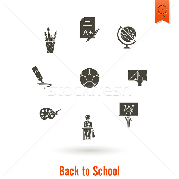 School and Education Icons Stock photo © HelenStock