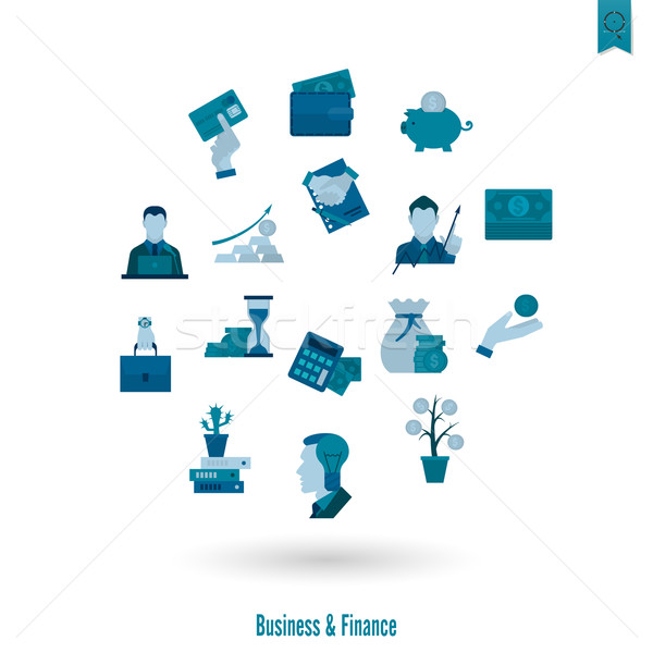 Stock photo: Business and Finance Icon Set