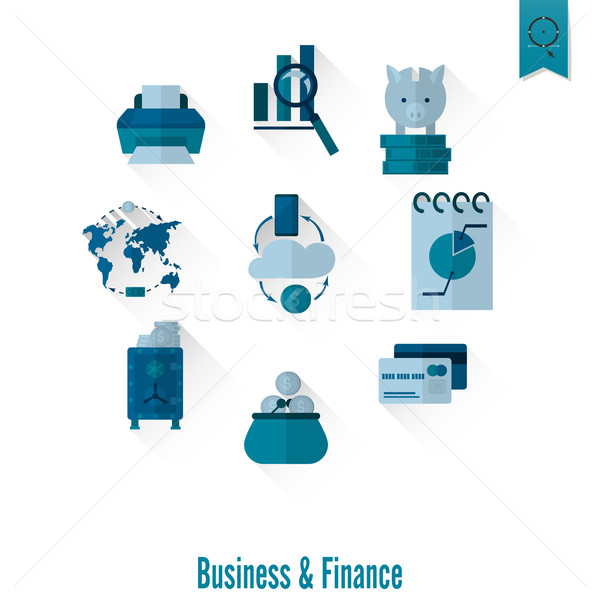 Negócio financiar simples estilo Foto stock © HelenStock