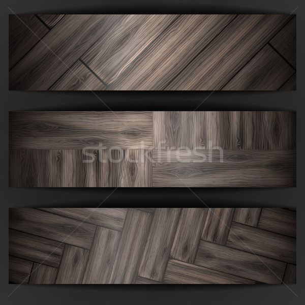 Wooden texture banner. Stock photo © HelenStock