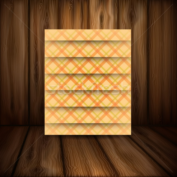 Abstract Square On Beige Background Stock photo © HelenStock