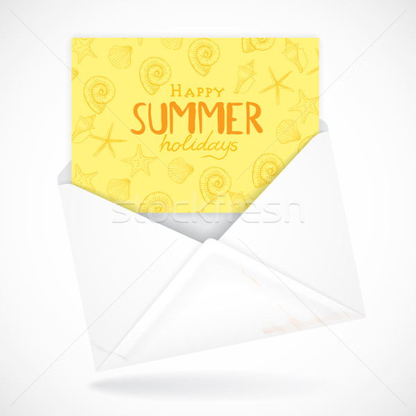 Stock photo: Postal Envelopes With Greeting Card