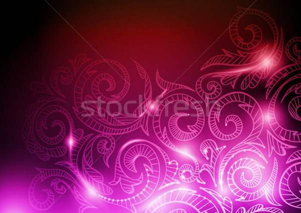 Neon Muster eps 10 abstrakten Design Stock foto © HelenStock