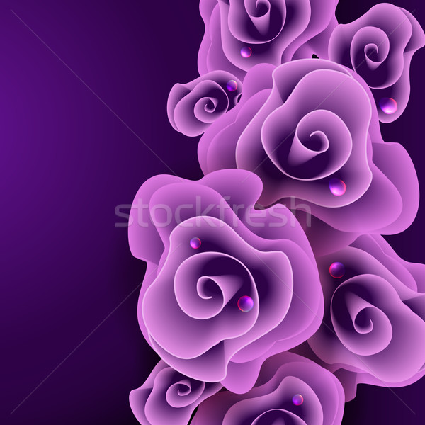 Purple Rose Background. Stock photo © HelenStock