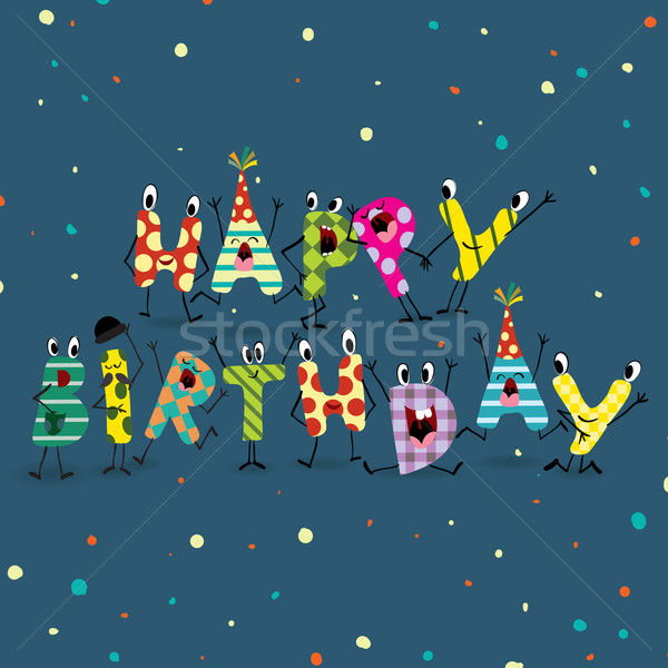 Colorful Birthday Background Stock photo © HelenStock