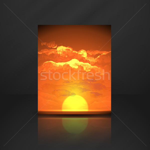 Stock photo: Sunset, Sunrise With Clouds