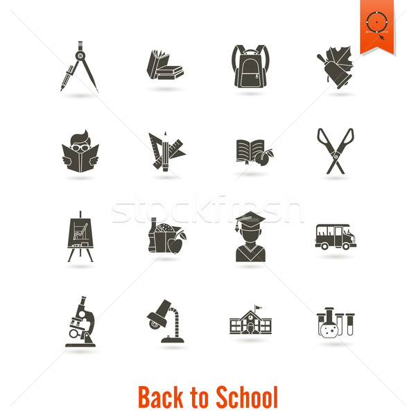 School and Education Icons Stock photo © HelenStock