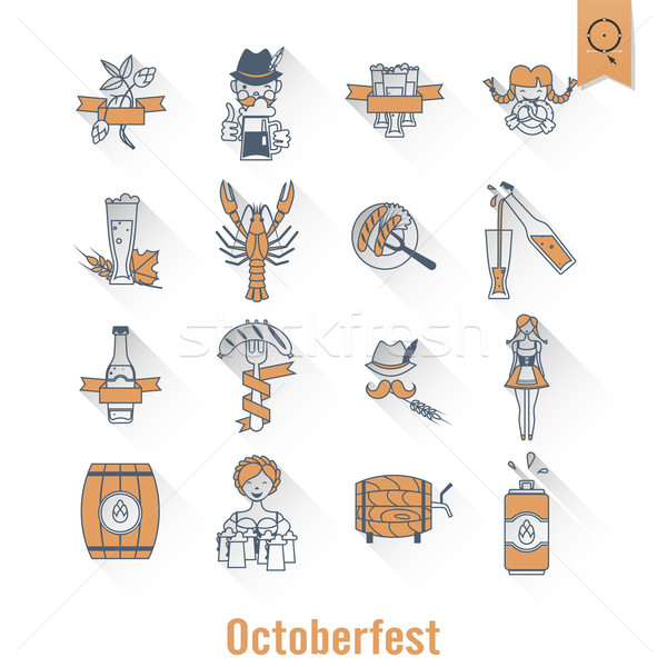 Oktoberfest bière festival longtemps ombre design [[stock_photo]] © HelenStock