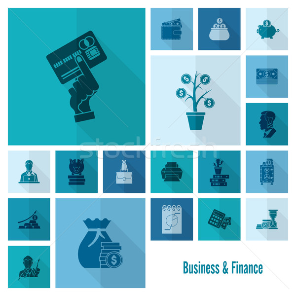 Stock photo: Business and Finance Icon Set