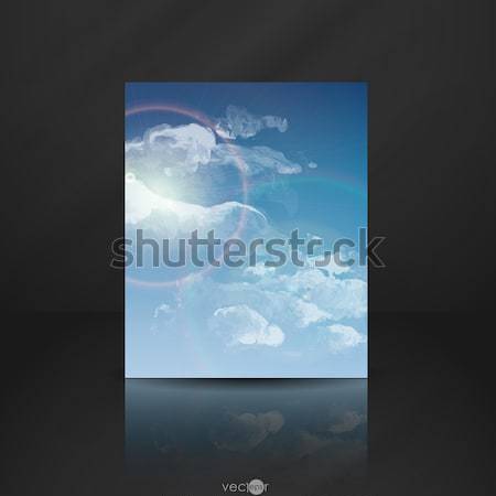 Foto stock: Nube · cielo · pintado · eps · 10 · primavera