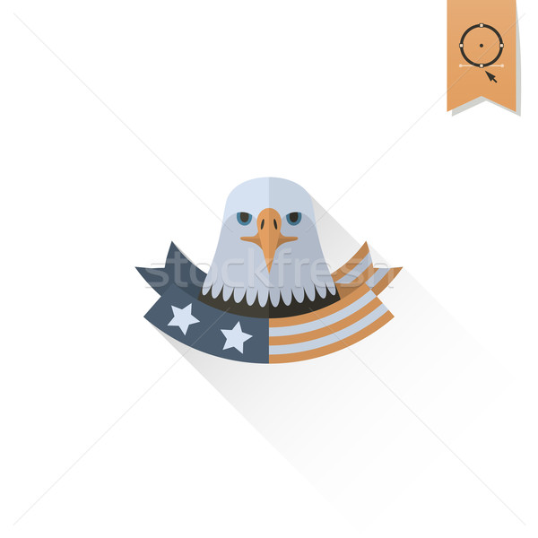 Día Estados Unidos cuarto simple icono vector Foto stock © HelenStock