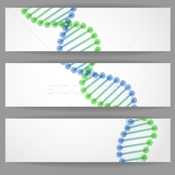 Stock photo: DNA Molecule Background.
