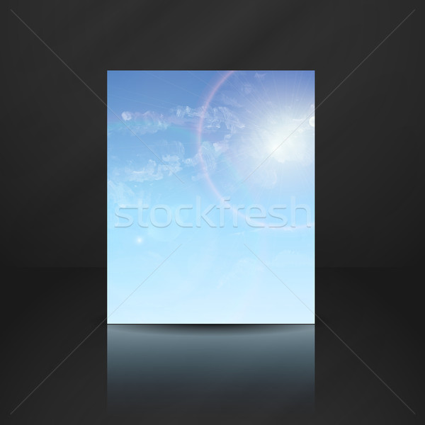 Cloud, Sky Painted Background Stock photo © HelenStock