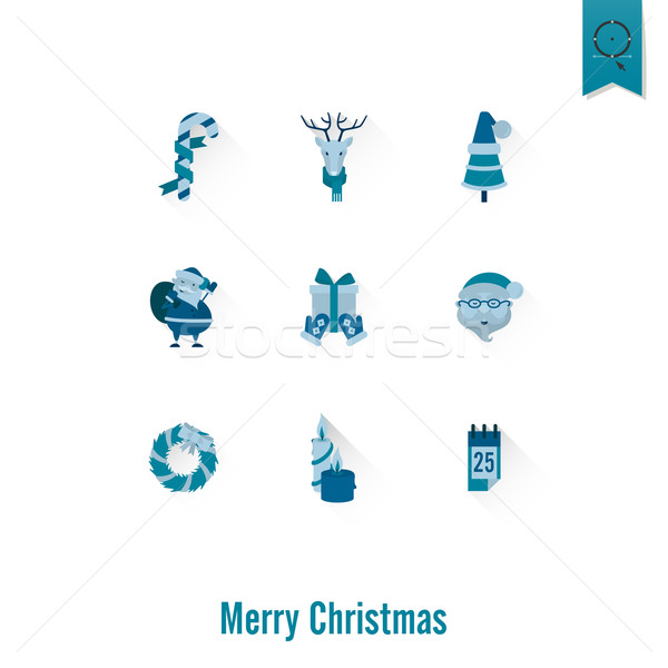 Christmas and Winter Icons Collection Stock photo © HelenStock