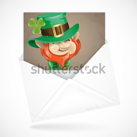 St Patrick's Day Leprechaun Face. Stock photo © HelenStock