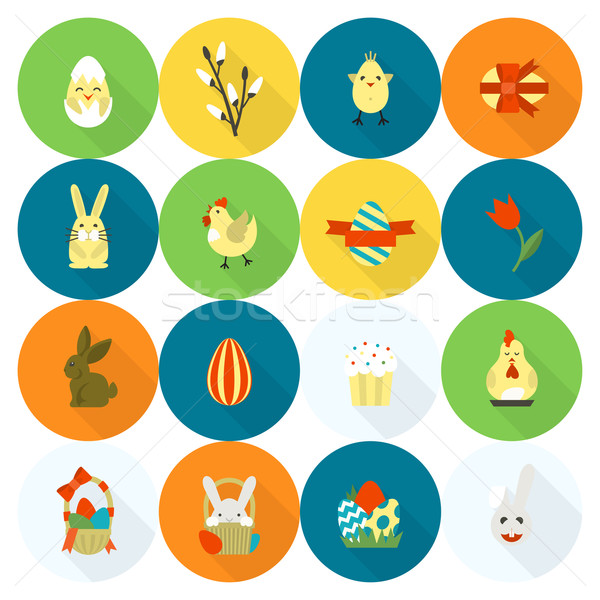 Celebration Easter Icons Stock photo © HelenStock