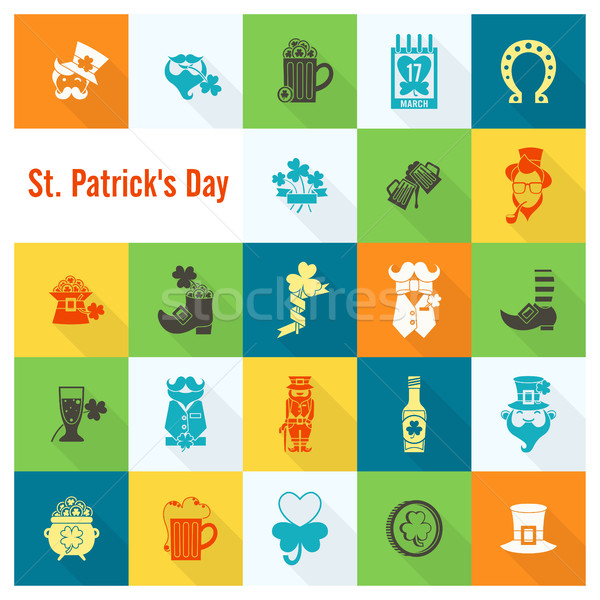 Stock photo: Saint Patricks Day Icon Set