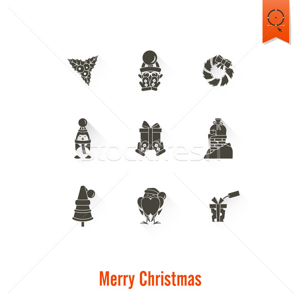 Christmas and Winter Icons Collection Stock photo © HelenStock