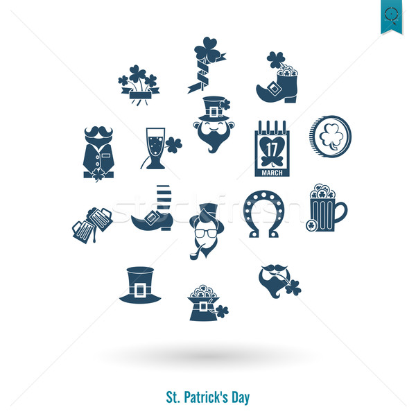 Stock photo: Saint Patricks Day Isolated Icon Set