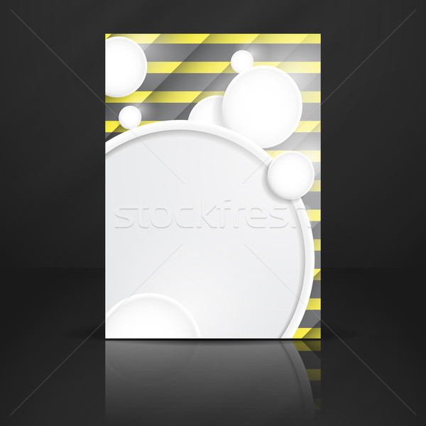 Abstract Background With White Paper Circles Stock photo © HelenStock