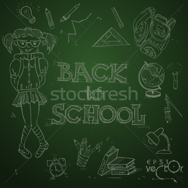 Back To School Background Stock photo © HelenStock