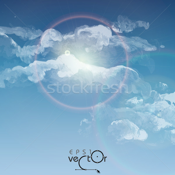 Cloud, Sky Painted Background Stock photo © HelenStock