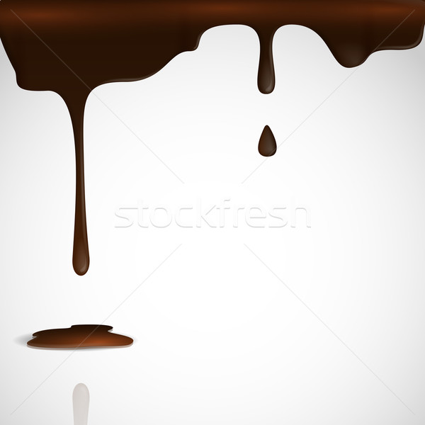 Gesmolten chocolade eps 10 voedsel achtergrond Stockfoto © HelenStock