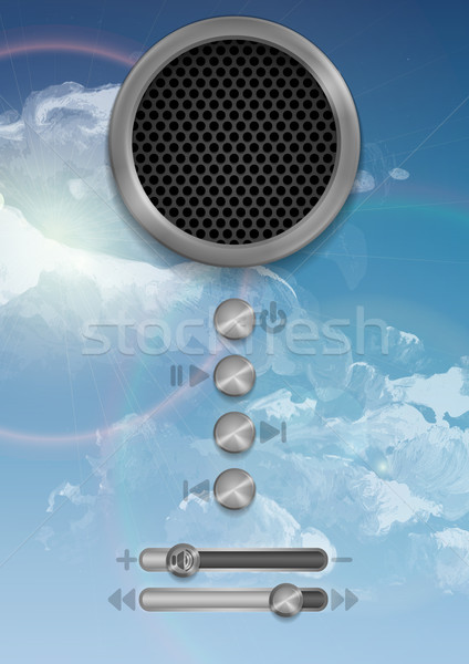 Abstract spreker ontwerp eps 10 muziek Stockfoto © HelenStock