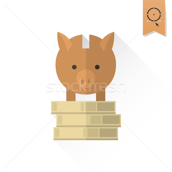 Piggy Moneybox with Coins Stock photo © HelenStock