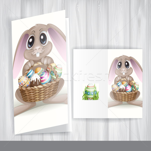 Greeting Card Design, Template. Stock photo © HelenStock