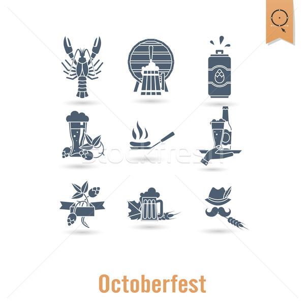 Oktoberfest bière festival design style vecteur [[stock_photo]] © HelenStock