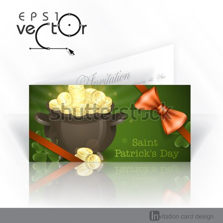St. Patrick's Day. Pot Of Gold. Stock photo © HelenStock