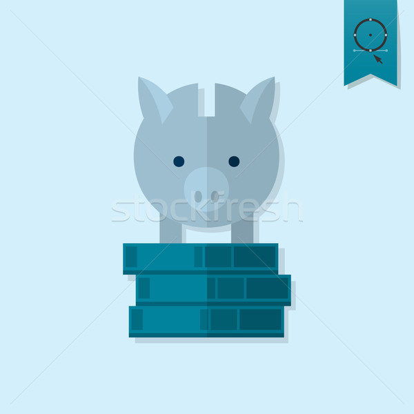 Piggy Moneybox with Coins Stock photo © HelenStock