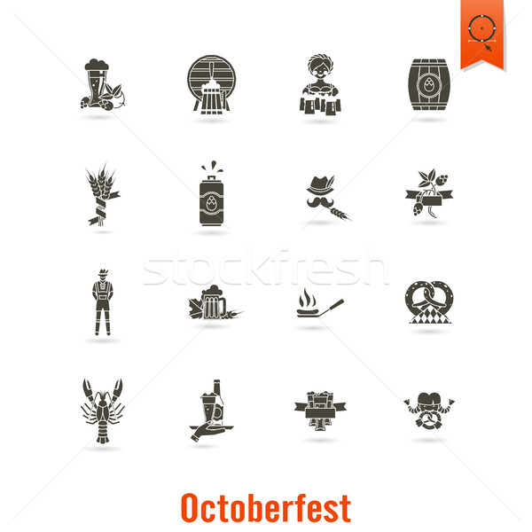Foto stock: Oktoberfest · cerveza · festival · diseno · estilo · vector
