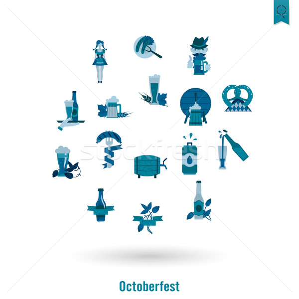 Zdjęcia stock: Oktoberfest · piwa · festiwalu · projektu · stylu · wektora