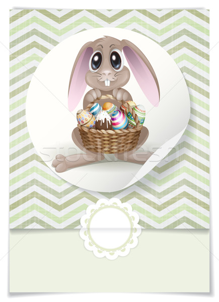 Kellemes húsvétot üdvözlőlap design sablon eps 10 boldog Stock fotó © HelenStock