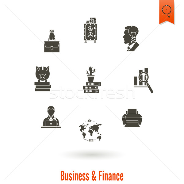 Stock photo: Business and Finance Icon Set