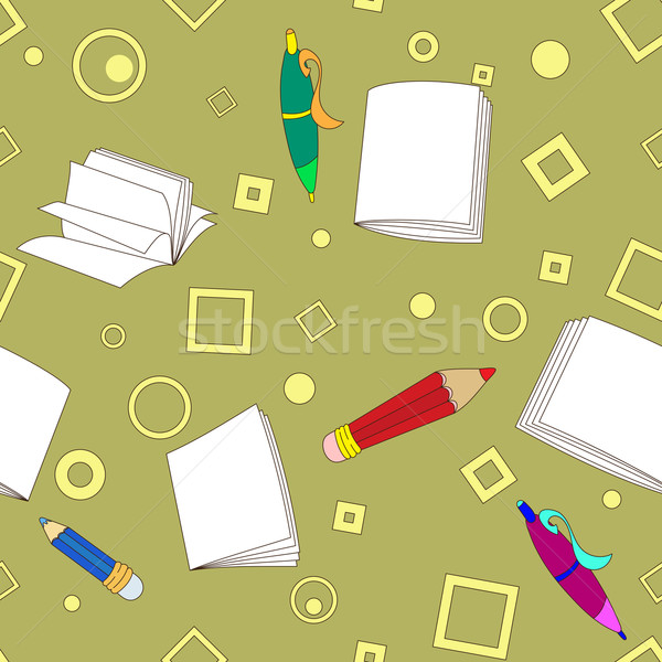 Stockfoto: School · merkt · tools · tekening · cartoon