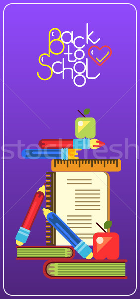 Stock photo: Geometric vector banners. Education concept poster