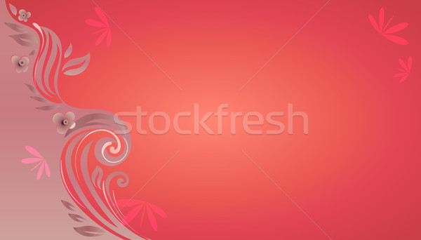 Abstract vector flori ilustrare decorativ fundal Imagine de stoc © heliburcka