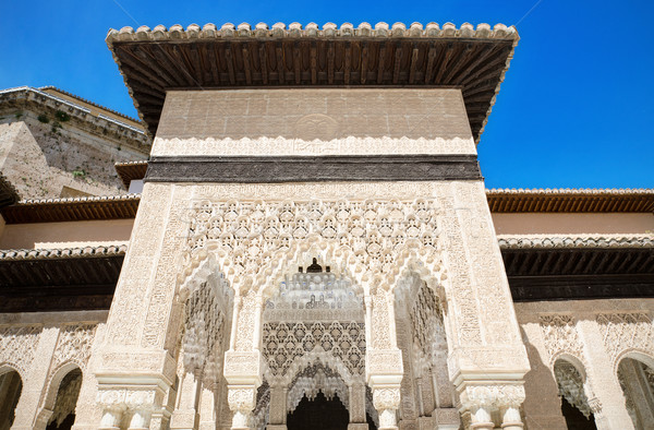 Detail of the famous Alhambra palace, Granada, Andalusia, Spain. Stock photo © HERRAEZ