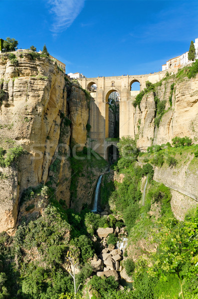 Köprü kanyon malaga İspanya gökyüzü şehir Stok fotoğraf © HERRAEZ