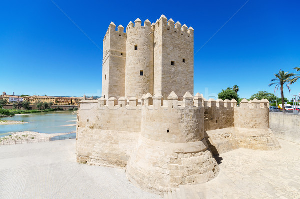 Calahorra tower, famous landmark in Cordoba, Andalusia, Spain. Stock photo © HERRAEZ