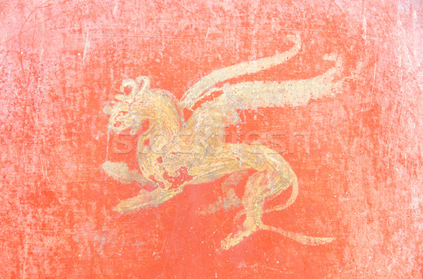 Stock photo: Ancient Roman Fresco in Pompeii, Italy.