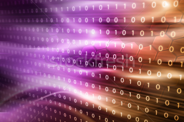 Bináris kód rózsaszín arany absztrakt internet fény Stock fotó © HerrBullermann