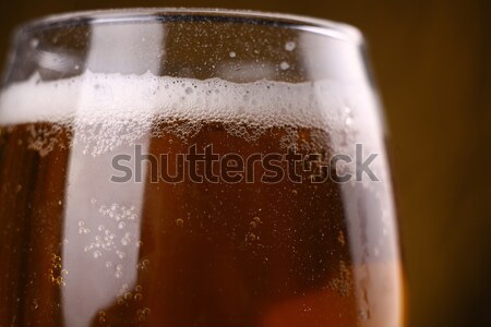 Donkere bier shot rijke lang Stockfoto © hiddenhallow